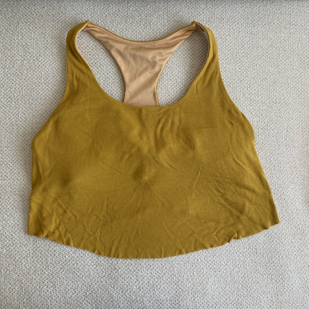 Niyama sol razor back crop top with built in sports bra